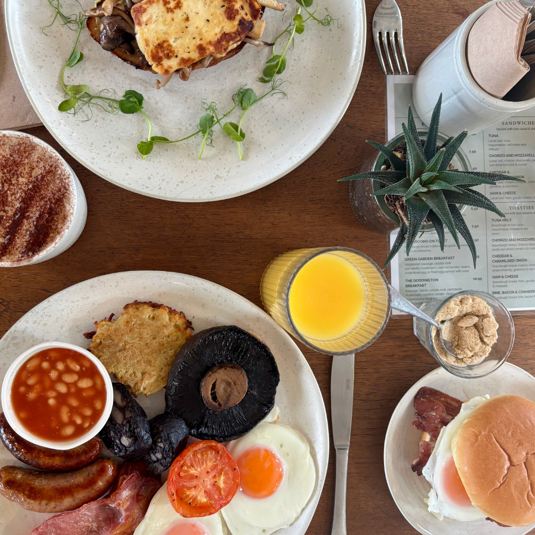 all day brunch options on new menu at Doddington Nurseries