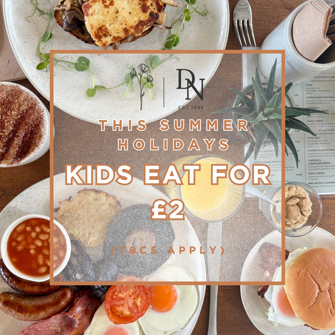 This Summer holidays kids eat for £2 in Dodda's garden cafe (t&Cs apply)